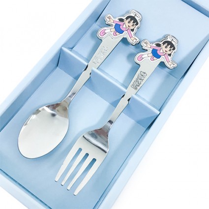 靜香 不鏽鋼餐具 湯匙 叉子 禮盒裝   