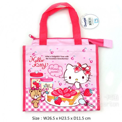 Hello Kitty 卡通便當袋 手提袋