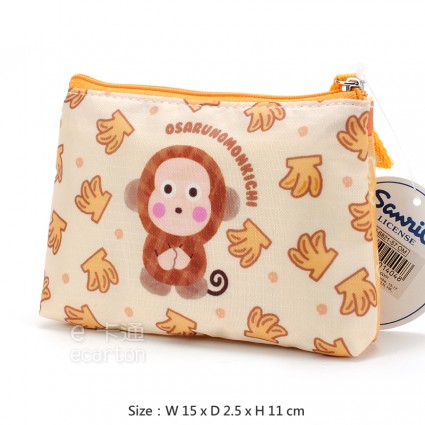 三麗鷗 淘氣猴 零錢包 (雙拉鍊)