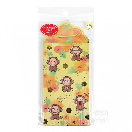 三麗鷗 淘氣猴 紅包袋 (8入裝)